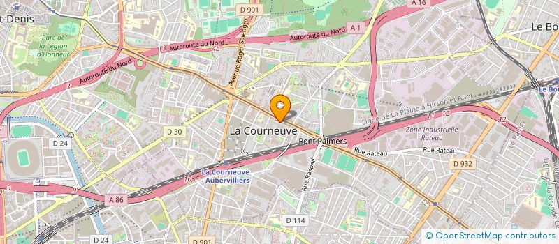 localisation de l'entreprise ENTRAIDE ENTRE PARENTS POUR UNE AMELIORATION DES RELATIONS PARENTS-ENFANTS DANS UNE EDUC SANS VIOLENCE à LA COURNEUVE