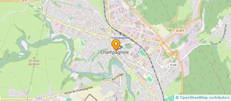 localisation de l'entreprise ENTRAIDE ET AMITIE à CHAMPAGNOLE