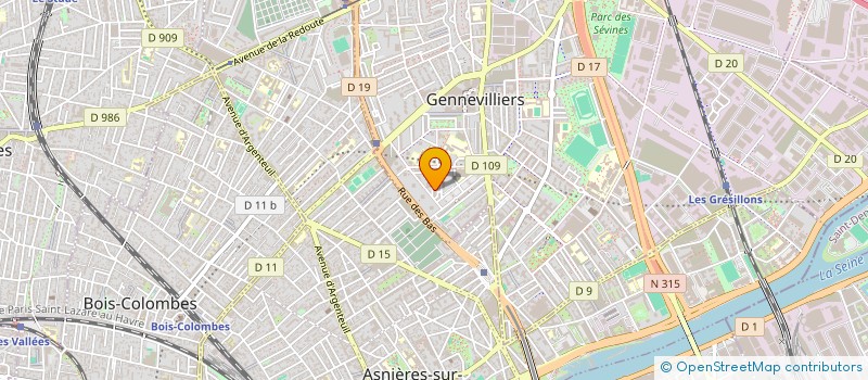 localisation de l'entreprise ENTRAIDE ET PARTAGE à GENNEVILLIERS