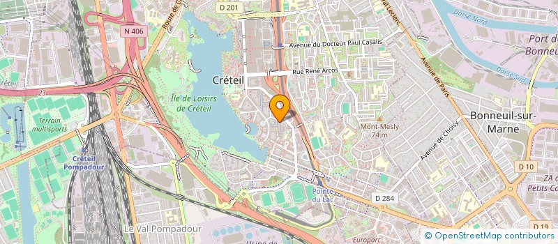 localisation de l'entreprise ENTRAIDE ET PARTAGE 94 (AEP94) à CRETEIL