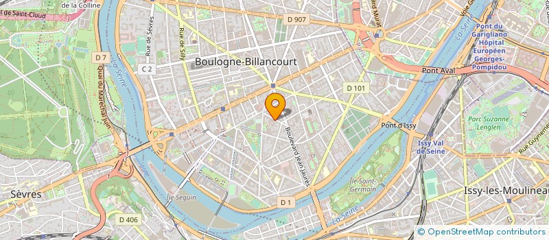 localisation de l'entreprise ENTRAIDE FAMILIALE DE BOULOGNE à BOULOGNE-BILLANCOURT