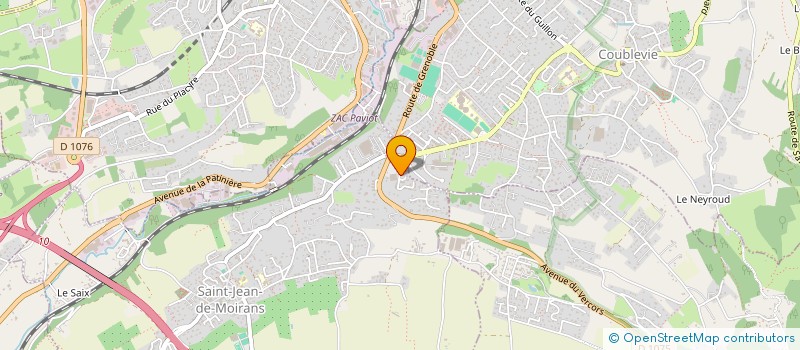 localisation de l'entreprise ENTRAIDE FAMILLES VIEILLARDS INFIRMES  SAINT-JEAN-DE-MOIRANS