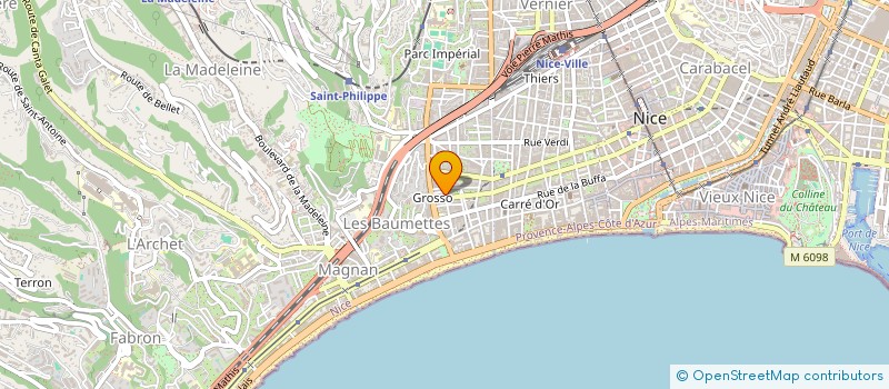localisation de l'entreprise ENTRAIDE HANDICAPS A-M à NICE