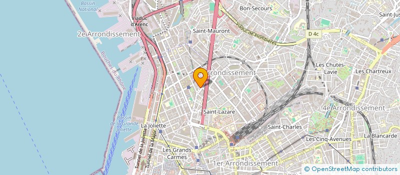 localisation de l'entreprise ENTRAIDE INITIATIVE POTTIER ET ENVIRONS à MARSEILLE