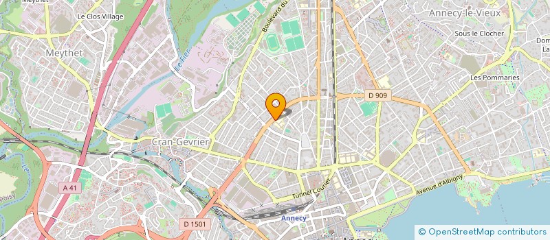 localisation de l'entreprise ENTRAIDE JEUNES 74 à ANNECY