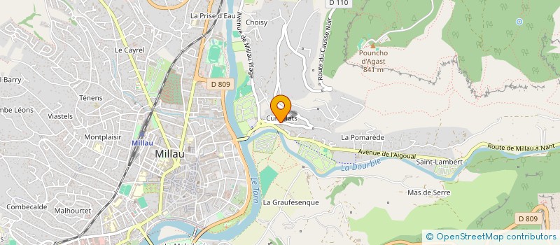 localisation de l'entreprise ENTRAIDE MILLAVOISE  MILLAU