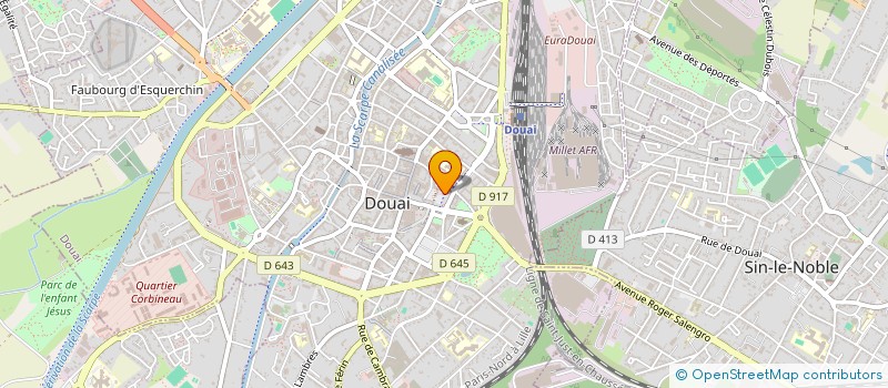 localisation de l'entreprise ENTRAIDE P T T DOUAI & REGION à DOUAI