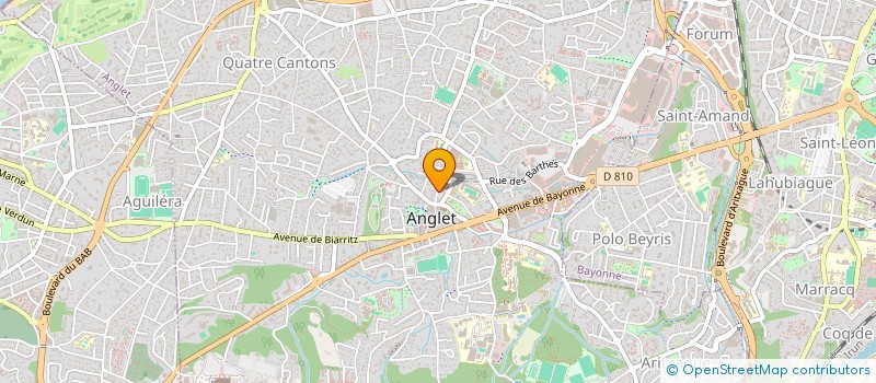localisation de l'entreprise ENTRAIDE PAROISSIALE D ANGLET à ANGLET