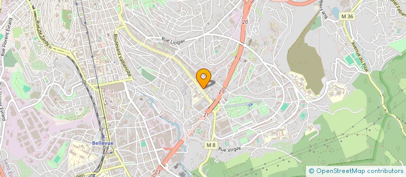 localisation de l'entreprise ENTRAIDE PIERRE VALDO  SAINT-ETIENNE