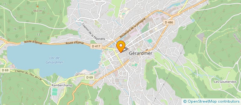 localisation de l'entreprise ENTRAIDE POUR L'INSERTION à GERARDMER