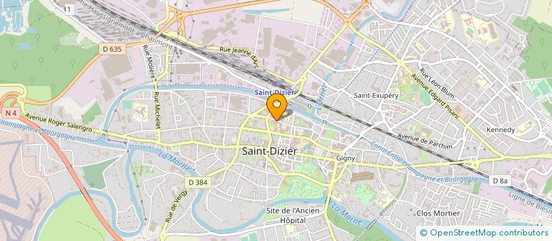 localisation de l'entreprise ENTRAIDE PROTESTANTE à SAINT-DIZIER