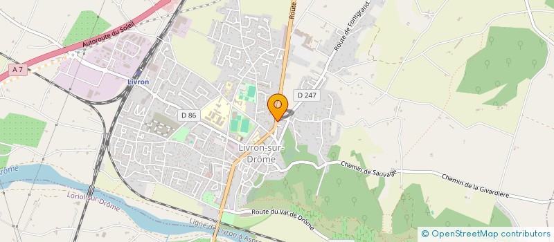 localisation de l'entreprise ENTRAIDE PROTESTANTE DE LIVRON  LIVRON-SUR-DROME