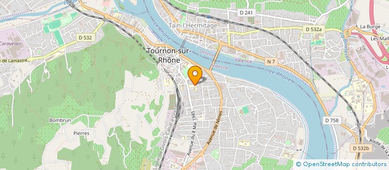 localisation de l'entreprise ENTRAIDE PROTESTANTE TOURNON TAIN à TOURNON-SUR-RHONE
