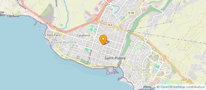 localisation de l'entreprise ENTRAIDE REUNIONNAISE DU SUD L'EAU VIVE à SAINT-PIERRE