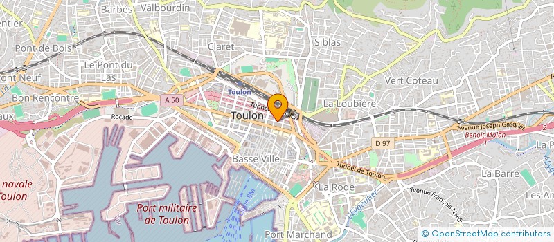 localisation de l'entreprise ENTRAIDE SERVICE VAROIS à TOULON