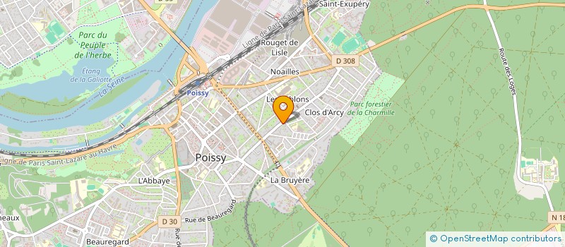 localisation de l'entreprise ENTRAIDE SOC FAMIL BETHANIE  POISSY