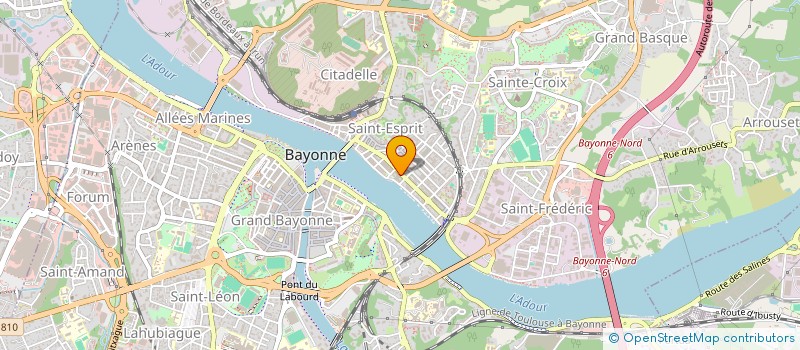 localisation de l'entreprise ENTRAIDE SOCIALE DE BAYONNE à BAYONNE