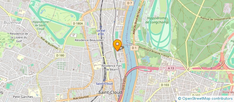 localisation de l'entreprise ENTRAIDE SOCIALE DE LA PASSERELLE à SAINT-CLOUD