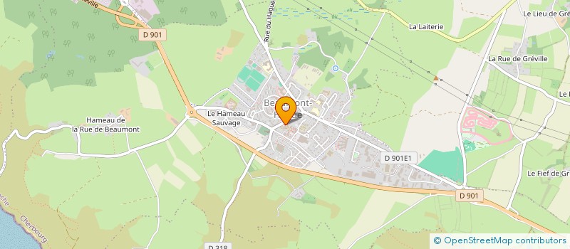 localisation de l'entreprise ENTRAIDE SOCIALE DU 3EME AGE à LA HAGUE