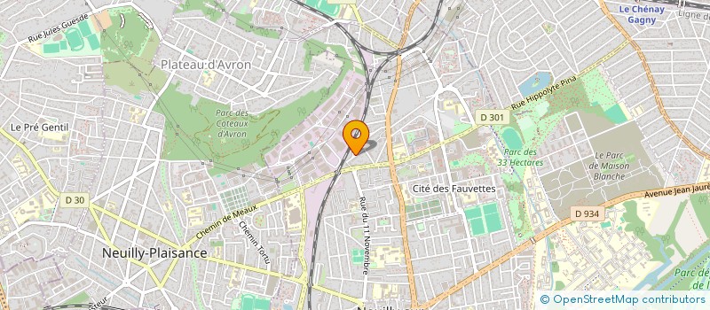 localisation de l'entreprise ENTRAIDE SOLIDAIRE (ES) à NEUILLY-SUR-MARNE