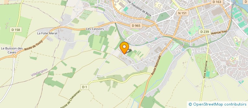localisation de l'entreprise ENTRAIDE SOLIDARITE HANDICAP 89 à AUXERRE