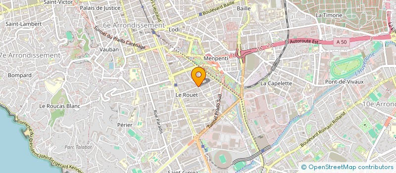 localisation de l'entreprise ENTRAIDE TSA  MARSEILLE 8EME