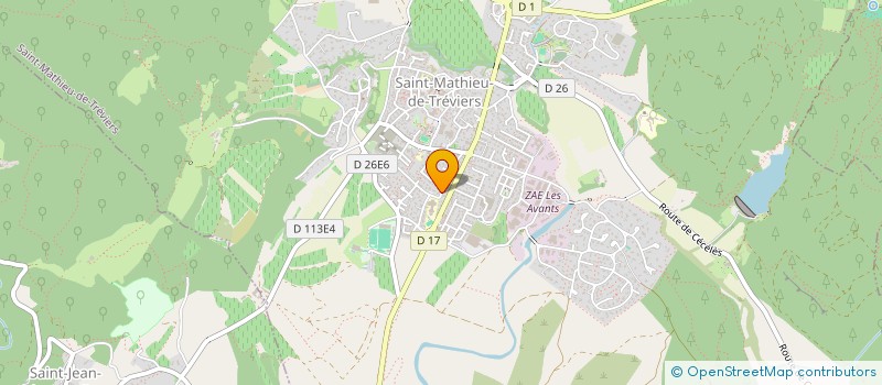 localisation de l'entreprise ENTRAIDE UKRAINE PIC-SAINT-LOUP  SAINT-MATHIEU-DE-TREVIERS