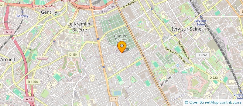 localisation de l'entreprise ENTRAIDEECO (EE)  IVRY-SUR-SEINE