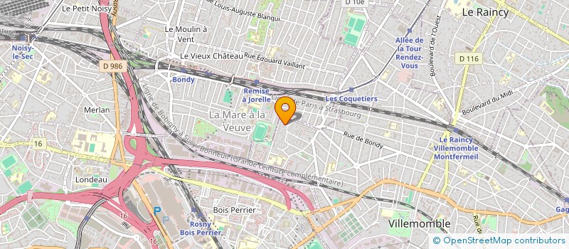 localisation de l'entreprise ENTRAIDES à VILLEMOMBLE