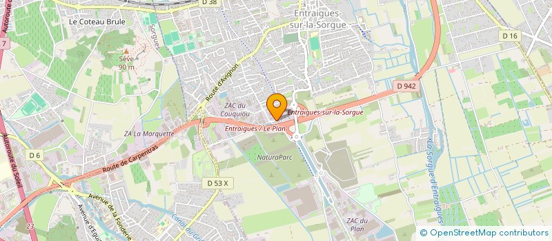 localisation de l'entreprise ENTRAIGUES CONTROLE  ENTRAIGUES-SUR-LA-SORGUE