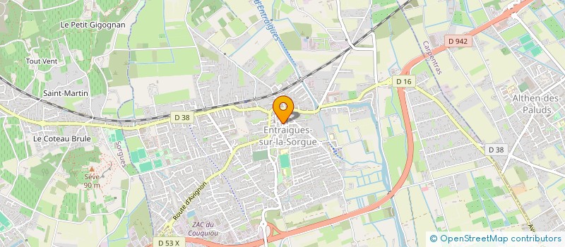 localisation de l'entreprise ENTRAIGUES RE-ACT  ENTRAIGUES-SUR-LA-SORGUE