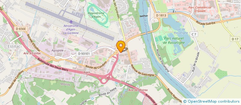 localisation de l'entreprise ENTRAIN  LE PASSAGE