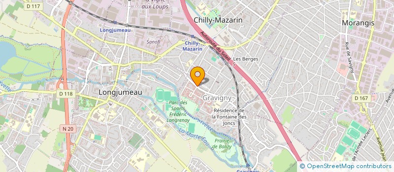localisation de l'entreprise ENTRAINEMENT ET FORMATION à CHILLY-MAZARIN