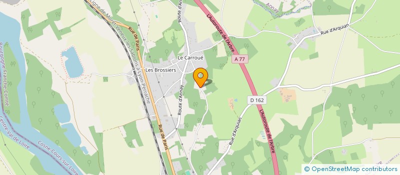 localisation de l'entreprise ENTRAINEMENT ET MANAGEMENT SPORTIF  LA CELLE-SUR-LOIRE