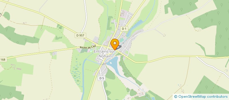 localisation de l'entreprise ENTRAINS DEVELOPPEMENT  ENTRAINS-SUR-NOHAIN