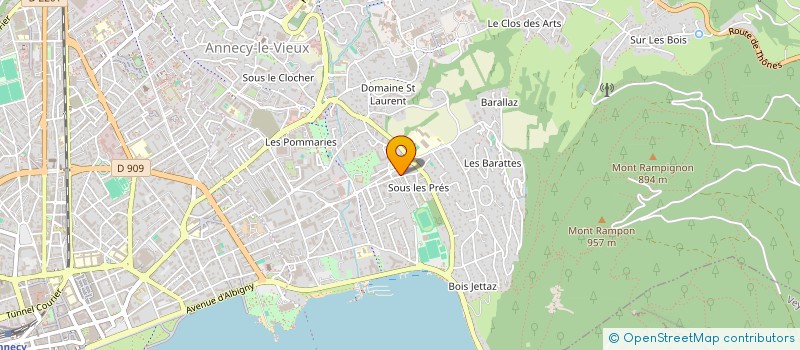 localisation de l'entreprise ENTRASCITE à ANNECY