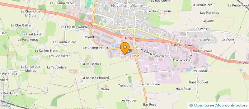 localisation de l'entreprise ENTRASON FRANCE à NOYAL-SUR-VILAINE