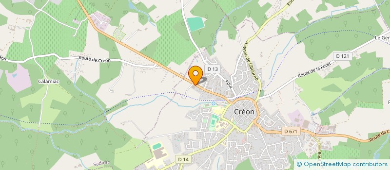 localisation de l'entreprise ENTRE 2 CARREAUX à CREON