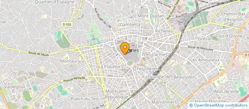 localisation de l'entreprise ENTRE 2 TAPAS  NIMES