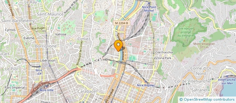 localisation de l'entreprise ENTRE 2 UNIVERS à NICE