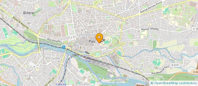 localisation de l'entreprise ENTRE 2 VERRES à PAU