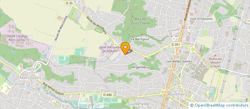 localisation de l'entreprise ENTRE 4 YEUX  MONTLHERY