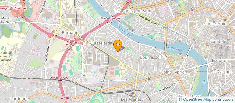 localisation de l'entreprise ENTRE  TOULOUSE