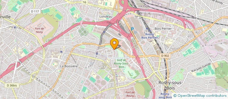 localisation de l'entreprise ENTRE à ROSNY-SOUS-BOIS