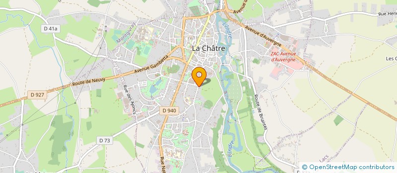 localisation de l'entreprise ENTRE AIDE ASSOCIATION à LA CHATRE