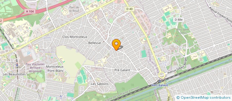 localisation de l'entreprise ENTRE-AIDE UNION à VILLEPINTE
