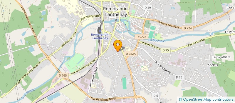 localisation de l'entreprise ENTRE AILES à ROMORANTIN-LANTHENAY