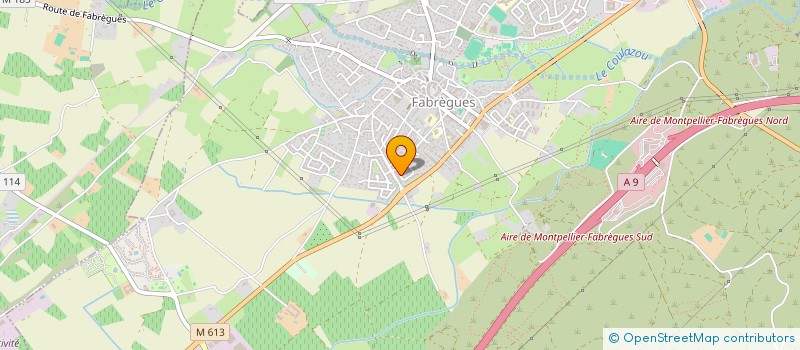 localisation de l'entreprise ENTRE AMBITIEUSES  FABREGUES