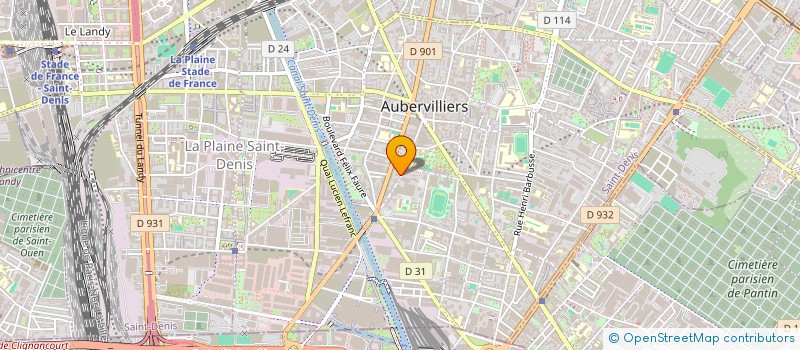 localisation de l'entreprise ENTRE AUTRES ( EA )  AUBERVILLIERS