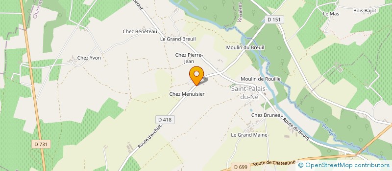 localisation de l'entreprise ENTRE BASLAND JARNAC à BARBEZIEUX-SAINT-HILAIRE